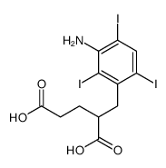 2-[(3-amino-2,4,6-triiodophenyl)methyl]pentanedioic acid Structure