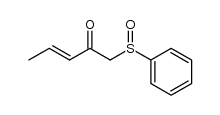 (3E)-1-Phenylsulfinyl-2-oxo-3-pentene结构式