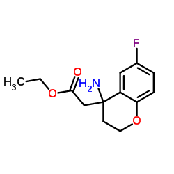 ethyl 2-(4-amino-6-fluorochroMan-4-yl)acetate Structure