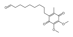 9-(4,5-dimethoxy-2-methyl-3,6-dioxocyclohexa-1,4-dien-1-yl)nonanal结构式
