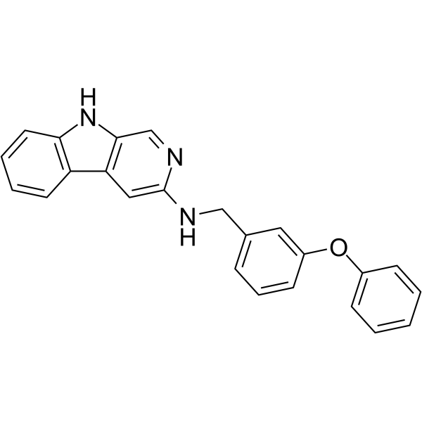 3-(3-Phenoxybenzyl)amino-β-carboline结构式