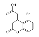 2-(5-BROMO-2-OXOCHROMAN-4-YL)ACETIC ACID structure