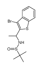 N-(1-(3-bromobenzo[b]thiophen-2-yl)ethyl)-2-methylpropane-2-sulfinamide Structure