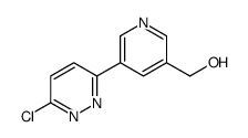 (5-(6-chloropyridazin-3-yl)pyridin-3-yl)methanol structure
