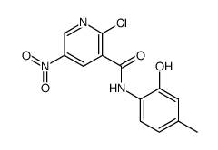 N-(2-hydroxy-4-methylphenyl)-2-chloro-5-nitro-3-pyridinecarboxamide结构式