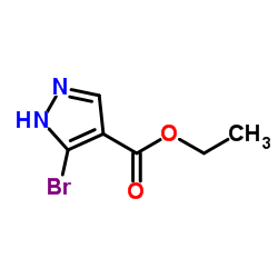 3-溴吡唑-4-甲酸乙酯结构式