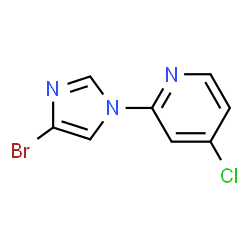 2-(4-Bromo-1H-imidazol-1-yl)-4-chloropyridine结构式