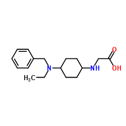 N-{4-[Benzyl(ethyl)amino]cyclohexyl}glycine结构式