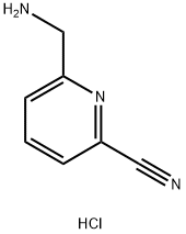 6-(氨基甲基)吡啶甲腈盐酸盐结构式