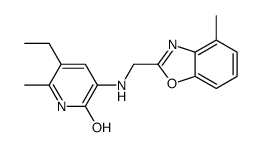 5-ethyl-6-methyl-3-[(4-methyl-1,3-benzoxazol-2-yl)methylamino]-1H-pyridin-2-one Structure