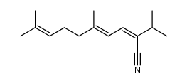 (2Z,4E)-5,9-dimethyl-2-(1-methylethyl)deca-2,4,8-trienenitrile Structure