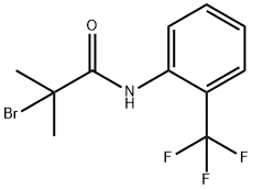 2-Bromo-2-methyl-N-[2-(trifluoromethyl)-phenyl]propanamide Structure