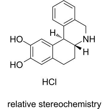 (±)-trans-10,11-Dihydroxy-5,6,6a,7,8,12b-hexahydrobenzo[a]phenanthridine hydrochloride Structure
