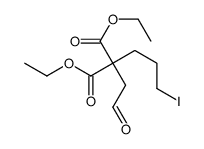 diethyl 2-(3-iodopropyl)-2-(2-oxoethyl)propanedioate Structure