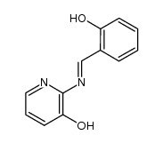 2-[[(2-hydroxyphenyl)methylidene]amino]pyridin-3-ol结构式