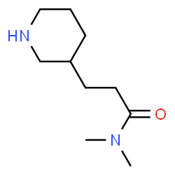 N,N-dimethyl-3-piperidin-3-ylpropanamide(SALTDATA: 2HCl 0.5H2O) structure