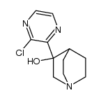 3-(3-chloro-1,4-diazin-2-yl)-1-azabicyclo[2.2.2]octan-3-ol结构式