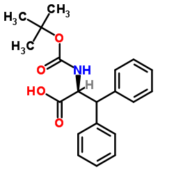 N-(Tert-Butoxycarbonyl)-3-phenyl-D-phenylalanine Structure
