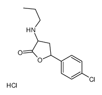5-(4-chlorophenyl)-3-(propylamino)oxolan-2-one,hydrochloride Structure