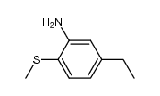 2-amino-4-ethylphenyl methyl sulphide结构式