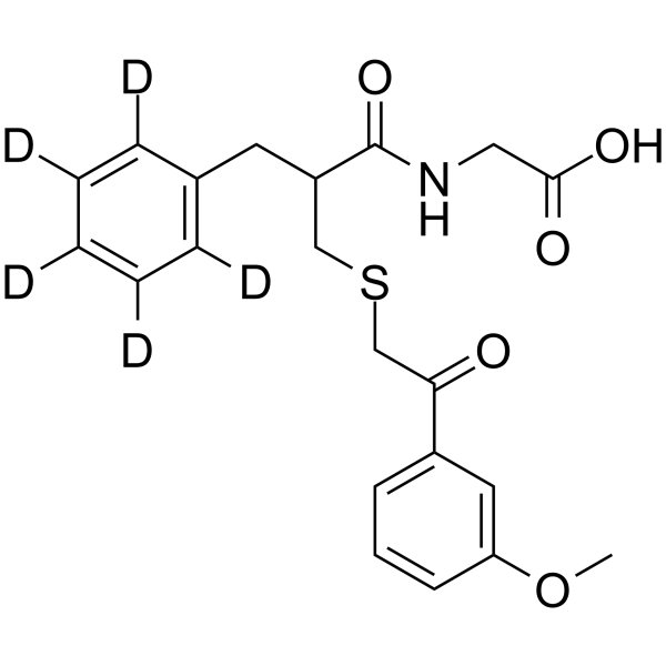 Thiorphan methoxyacetophenone-d5结构式