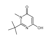 2-t-butyl-6-hydroxy-3-methylpyrimidin-4(3H)-one结构式