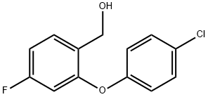 [2-(4-Chlorophenoxy)-4-fluorophenyl]methanol Structure