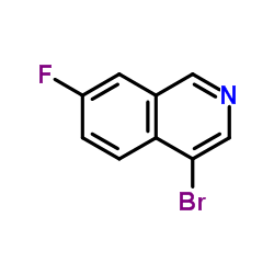 4-Bromo-7-fluoroisoquinoline Structure