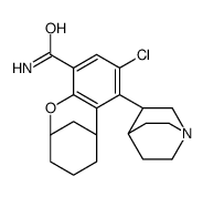 N-(1-azabicyclo(2.2.2)octan-3-yl)-8-chloro-2,6-methano-3,4,5,6-tetrahydro-2H-1-benzoxocin-10-carboxamide structure