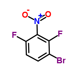 1-溴-2,4-二氟-3-硝基苯结构式