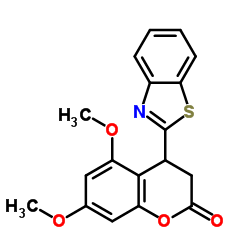 4-(1,3-Benzothiazol-2-yl)-5,7-dimethoxy-2-chromanone Structure