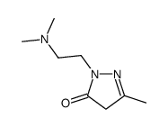 2-[2-(dimethylamino)ethyl]-5-methyl-4H-pyrazol-3-one Structure