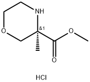 Methyl (3R)-3-MethylMorpholine-3-carboxylate hydrochloride Structure