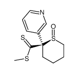 cis-methyl 2-(3-pyridyl)tetrahydrothiopyran-2-carbodithioate 1-oxide结构式