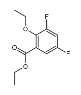 2-ethoxy-3,5-difluoro-benzoic acid ethyl ester结构式