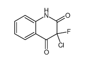3-Chloro-3-fluoro-quinoline-2,4(1H,3H)-dione结构式