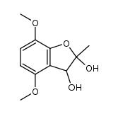 2,3-dihydro-2,3-dihydroxy-4,7-dimethoxy-2-methylbenzo[b]furan结构式