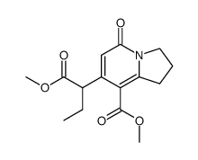 4-(1-carbomethoxypropyl)-5-carbomethoxy-1,6-cyclopentano-2-pyridone Structure