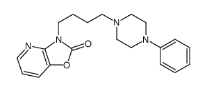 3-[4-(4-phenylpiperazin-1-yl)butyl]-[1,3]oxazolo[4,5-b]pyridin-2-one结构式