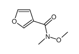 3-Furancarboxamide,N-methoxy-N-methyl-(9CI) Structure