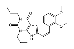 8-[(E)-2-(2,3-dimethoxyphenyl)ethenyl]-1,3-dipropyl-7H-purine-2,6-dione结构式