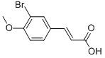 (2E)-3-(3-BROMO-4-METHOXYPHENYL)ACRYLIC ACID结构式