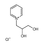 3-pyridin-1-ium-1-ylpropane-1,2-diol,chloride Structure