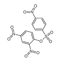 2,4-dinitrophenyl 4-nitrobenzenesulfonate结构式