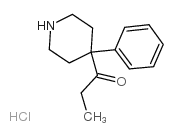 1-Propanone,1-(4-phenyl-4-piperidinyl)-, hydrochloride (1:1)结构式