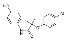 2-(4-chlorophenoxy)-N-(4-hydroxyphenyl)-2-methylpropanamide结构式