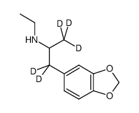 1-(1,3-benzodioxol-5-yl)-N-(1,1,2,2,2-pentadeuterioethyl)propan-2-amine,hydrochloride结构式