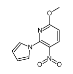 6-methoxy-3-nitro-2-pyrrol-1-ylpyridine Structure