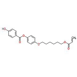 4-Hydroxy-benzoic acid 4-(6-acryloyloxy-hexyloxy)phenyl ester Structure