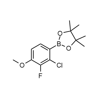 2-(2-Chloro-3-fluoro-4-methoxyphenyl)-4,4,5,5-tetramethyl-1,3,2-dioxaborolane Structure